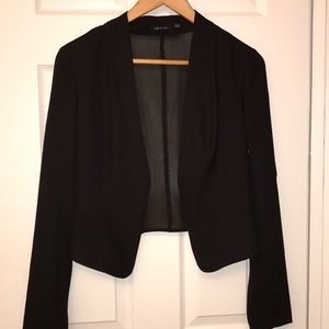 Ark & Co. Mesh Back Cropped Blazer